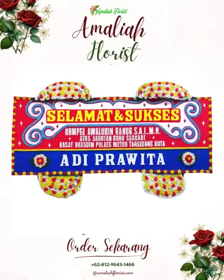 Papan Bunga Ucapan Selamat Ledo