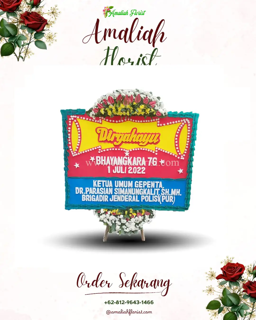 Papan Bunga HUT Ulang Tahun Ledo